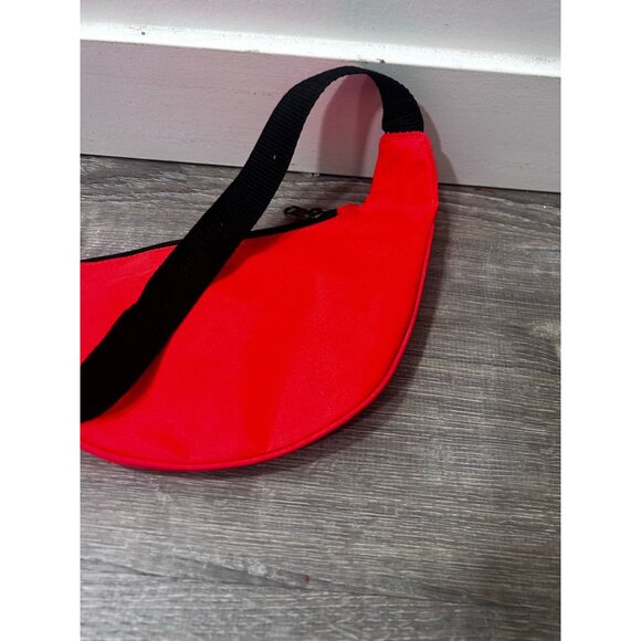 Vintage 90's Unisex Adult Fanny Pack Waist Bag Bum Bag Red - Picture 6 of 6